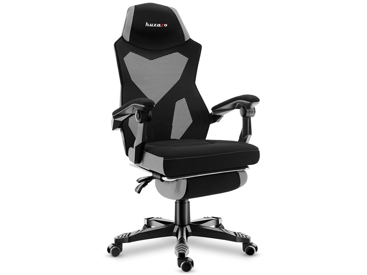 Fotel Gamingowy HUZARO COMBAT 3.0 Grey Tworzywo sztuczne Tkanina Kolor Szary Metal Kategoria Krzesła kuchenne