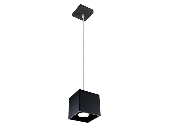 Lampa Wisząca QUAD 1 Czarny Lampa z kloszem Funkcje Brak dodatkowych funkcji