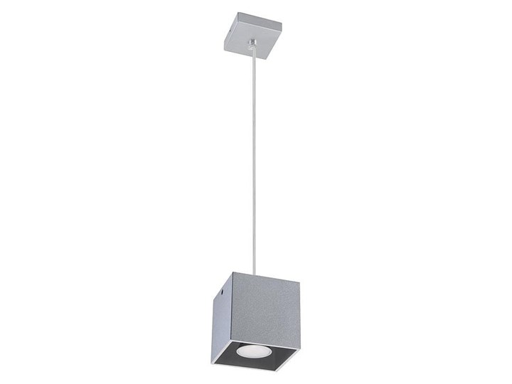 Lampa Wisząca QUAD 1 Szary Lampa z kloszem Funkcje Brak dodatkowych funkcji