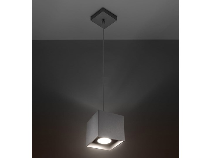 Lampa Wisząca QUAD 1 Szary Lampa z kloszem Funkcje Brak dodatkowych funkcji Kategoria Lampy wiszące