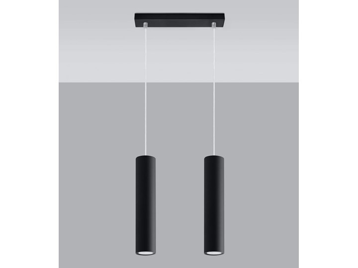 Lampa Wisząca LAGOS 2 Czarny Lampa z kloszem Metal Stal Kategoria Lampy wiszące