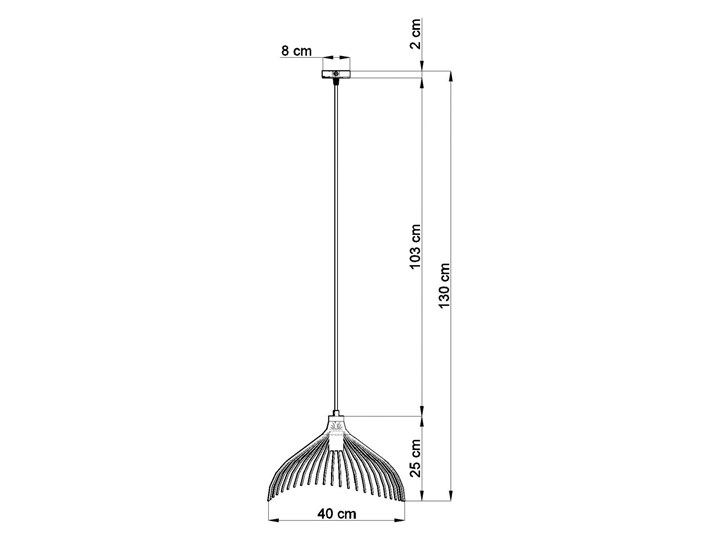 Lampa wisząca UMB czarny Lampa z kloszem Metal Stal Kategoria Lampy wiszące