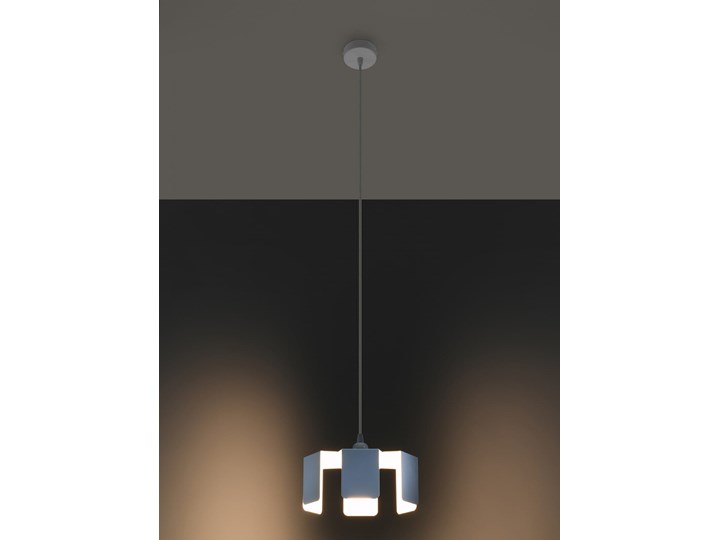 Lampa wisząca TULIP biały Metal Stal Lampa z kloszem Kategoria Lampy wiszące
