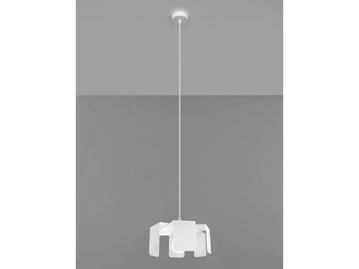 Lampa wisząca TULIP biały Metal Stal Lampa z kloszem Kategoria Lampy wiszące