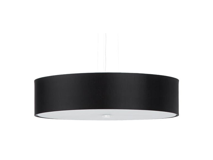 Żyrandol SKALA 50 czarny Szkło Tkanina Stal Lampa z kloszem Metal Kategoria Lampy wiszące