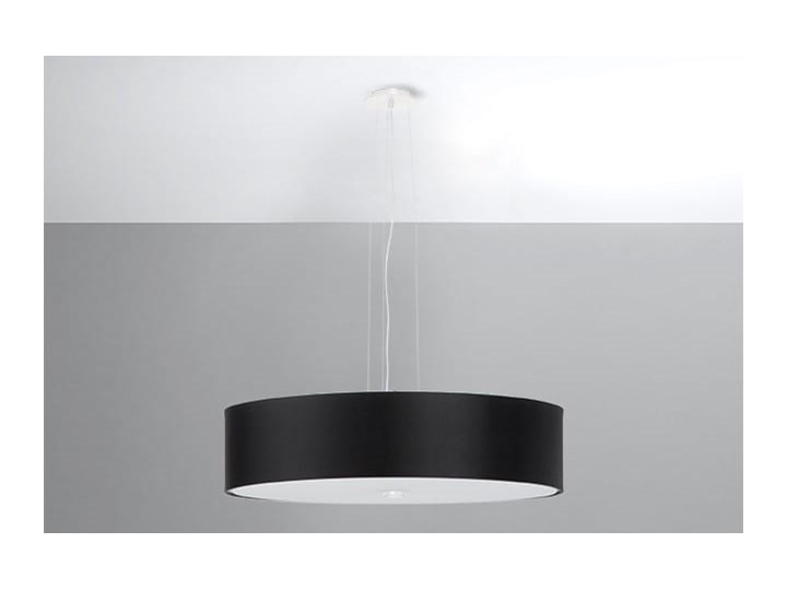 Żyrandol SKALA 50 czarny Stal Szkło Metal Lampa z kloszem Tkanina Kategoria Lampy wiszące