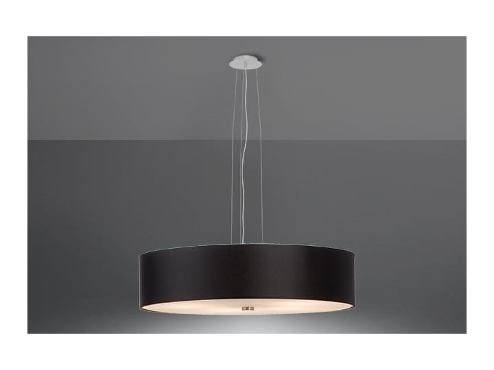 Żyrandol SKALA 50 czarny Lampa z kloszem Szkło Metal Stal Tkanina Kategoria Lampy wiszące
