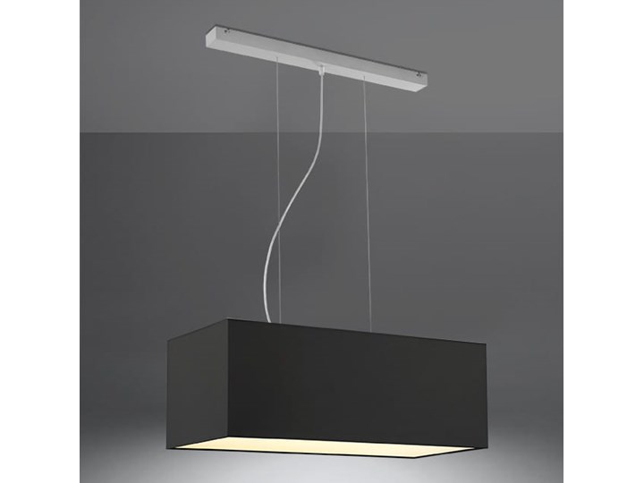 Żyrandol SANTA BIS 80 czarny Stal Tkanina Metal Lampa z kloszem Kategoria Lampy wiszące