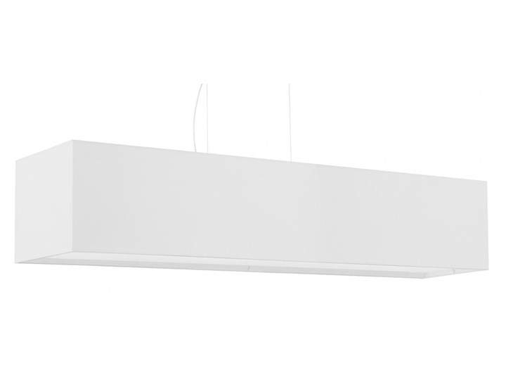 Żyrandol SANTA 120 biały Stal Metal Lampa z kloszem Tkanina Kategoria Lampy wiszące