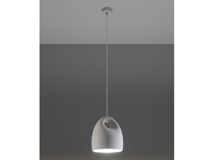 Lampa wisząca ceramiczna BUKANO Kategoria Lampy wiszące Lampa z kloszem Ceramika Kolor Biały