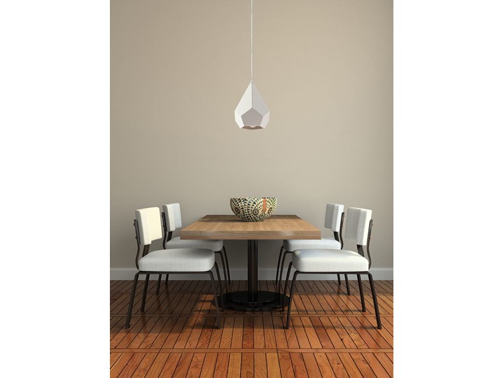 Lampa wisząca ceramiczna PAVLUS Kategoria Lampy wiszące Lampa z kloszem Ceramika Kolor Biały