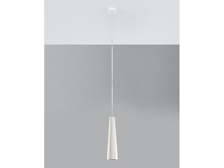 Lampa wisząca ceramiczna ELECTRA Ceramika Lampa z kloszem Kategoria Lampy wiszące Kolor Biały