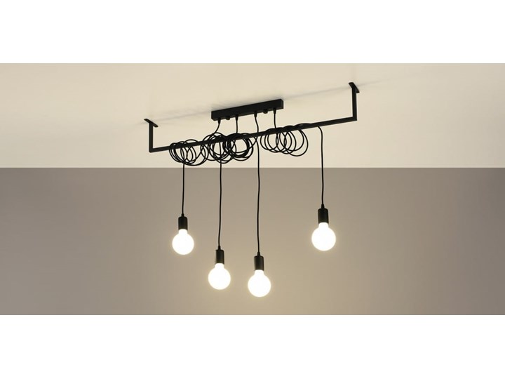 Żyrandol SALAMANCA 4 Stal Tkanina Metal Kategoria Lampy wiszące