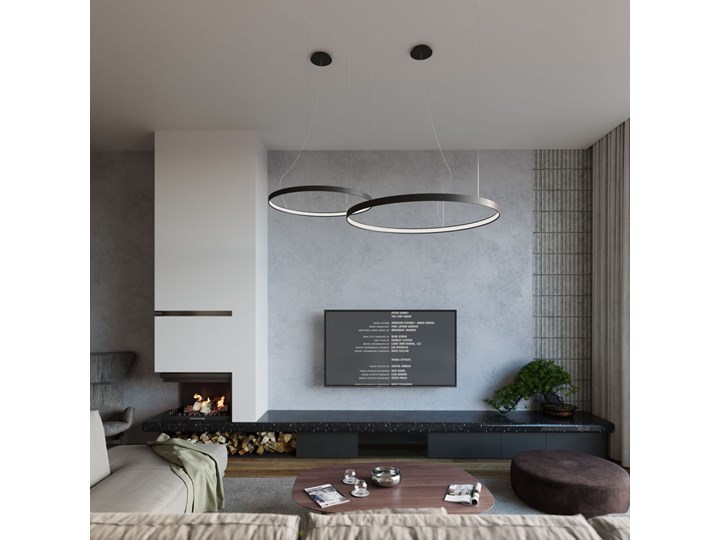 Żyrandol RIO 110 czarny LED 3000K Stal Metal Kategoria Lampy wiszące