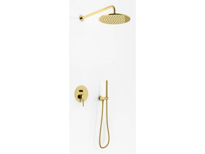 Zestaw prysznicowy podtynkowy Kohlman Axel Gold QW210AGDR30 Kolor Złoty