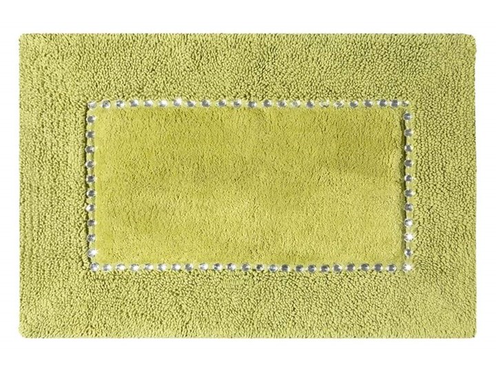 Dywanik dekoracyjny, bawełniany z kryształkami DB-09 60x90 cm 75x150 cm 50x70 cm Bawełna Kategoria Dywaniki łazienkowe Kolor Zielony
