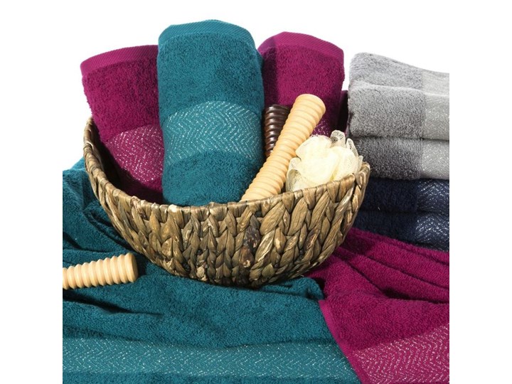 Ręcznik bawełnianiany R124-07 50x90 cm Bawełna Kategoria Ręczniki Kolor Granatowy