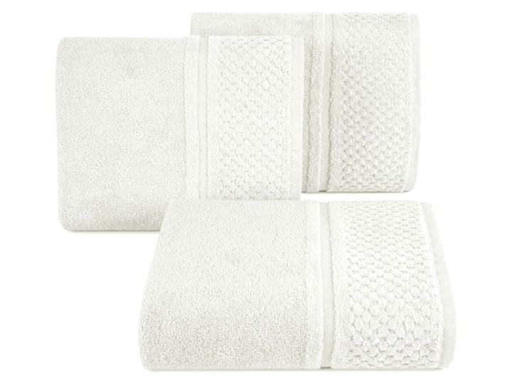 Ręcznik bawełniany R146-11 50x90 cm Ręcznik kąpielowy Bawełna 30x50 cm Kategoria Ręczniki Frotte Kolor Biały
