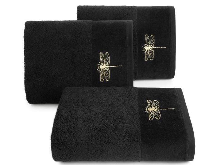 Ręcznik bawełniany czarny R148-10 Bawełna 70x140 cm Frotte Ręcznik kąpielowy Kategoria Ręczniki