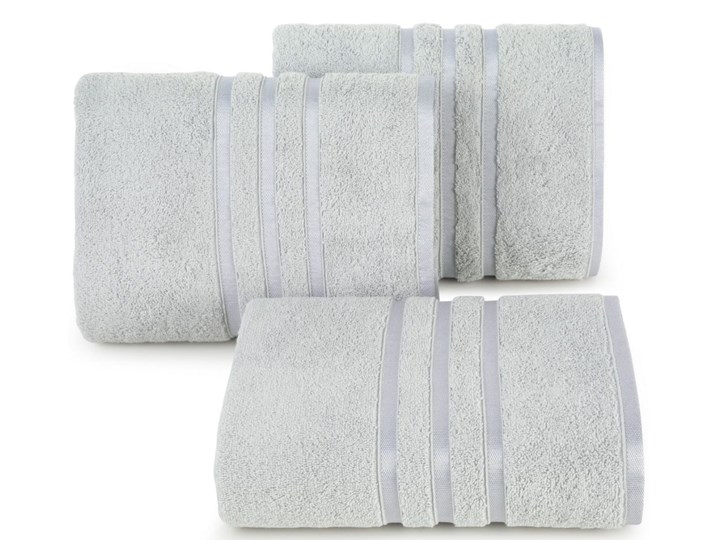Ręcznik bawełniany srebrny R152-04 Ręcznik kąpielowy 50x90 cm Bawełna Frotte 30x50 cm Kategoria Ręczniki