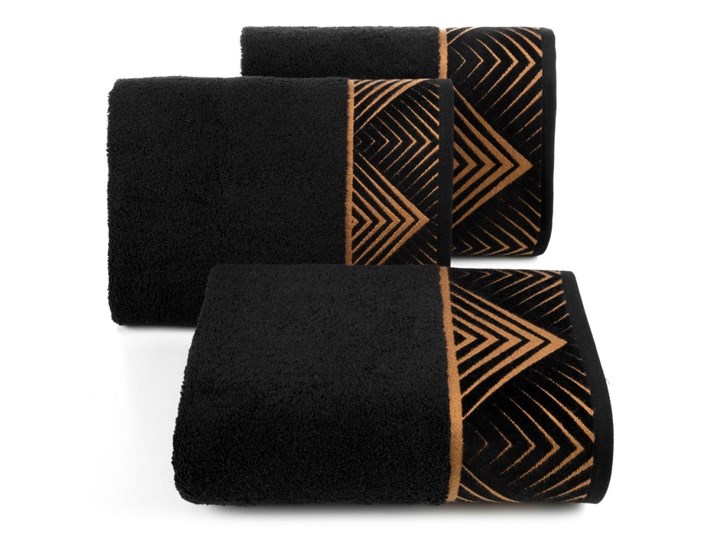 Ręcznik bawełniany czarny R160-01