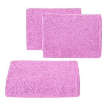 Ręcznik bawełniany gładki różowy R46