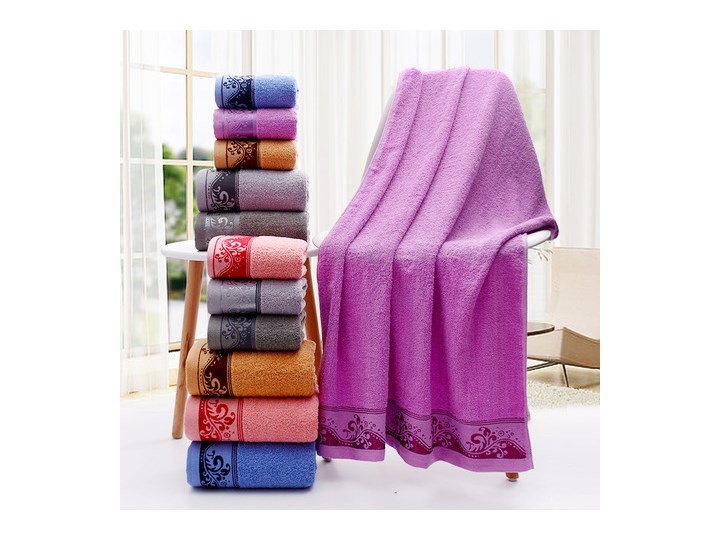 Ręcznik bawełniany niebieski RBT-07 Bawełna 70x140 cm Kategoria Ręczniki
