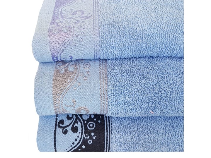 Ręcznik bawełniany niebieski RBT-07 Bawełna Kategoria Ręczniki 70x140 cm Kolor Beżowy