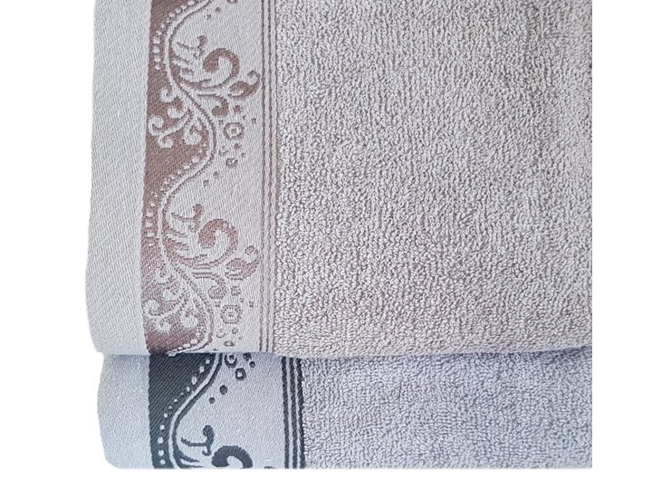 Ręcznik bawełniany stalowy RBT-06 Bawełna Kategoria Ręczniki 50x100 cm Kolor Beżowy