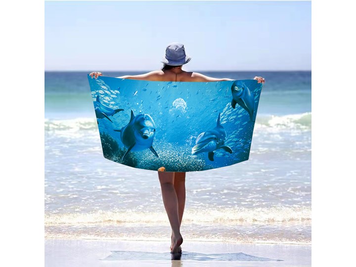 Ręcznik plażowy 100x180 RPG-040 100x180 cm Ręcznik kąpielowy Ręcznik z kapturkiem Kategoria Ręczniki