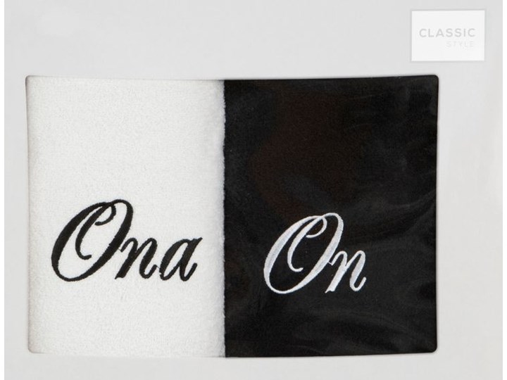 Komplet ręczników 2-częściowy RS2-01 Bawełna Kategoria Ręczniki 50x90 cm Kolor Czarny