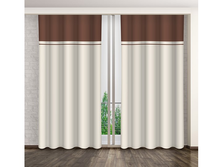Zasłona dekoracyjna ZMH-13 Mariall 160x250 cm Poliester Zasłona zaciemniająca Mocowanie Taśma
