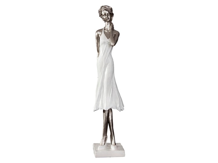 Figurka dekoracyjna  ``10C117`` Tworzywo sztuczne Kolor Biały Kategoria Figury i rzeźby