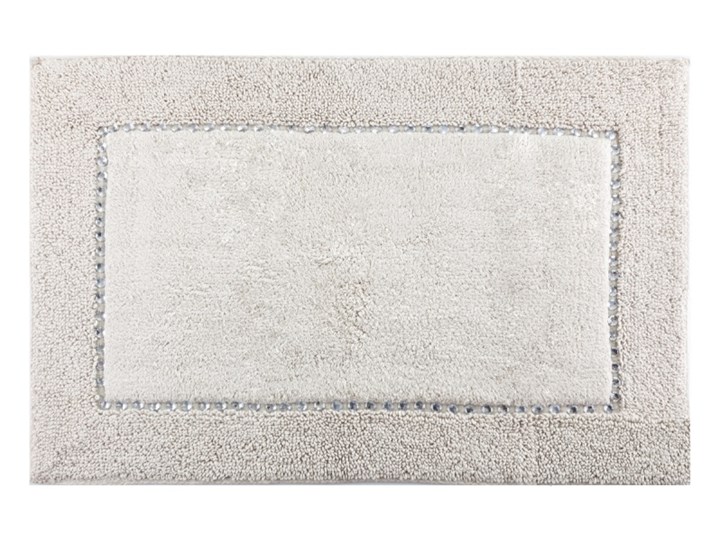 Dywanik dekoracyjny, bawełniany z kryształkami DB-5 Bawełna 75x150 cm Prostokątny Kolor Szary