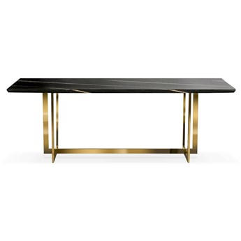 Stół czarno złoty / marmur syntetyk/ 180 x 90 / Ramona