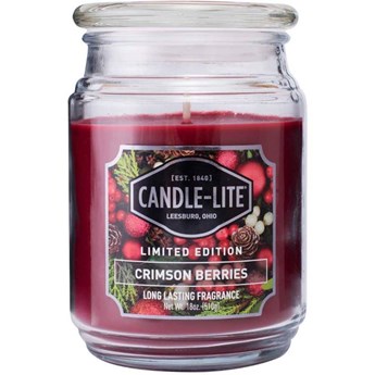 Candle-lite Everyday duża świeca zapachowa w szklanym słoju 18 oz 510 g - Crimson Berries