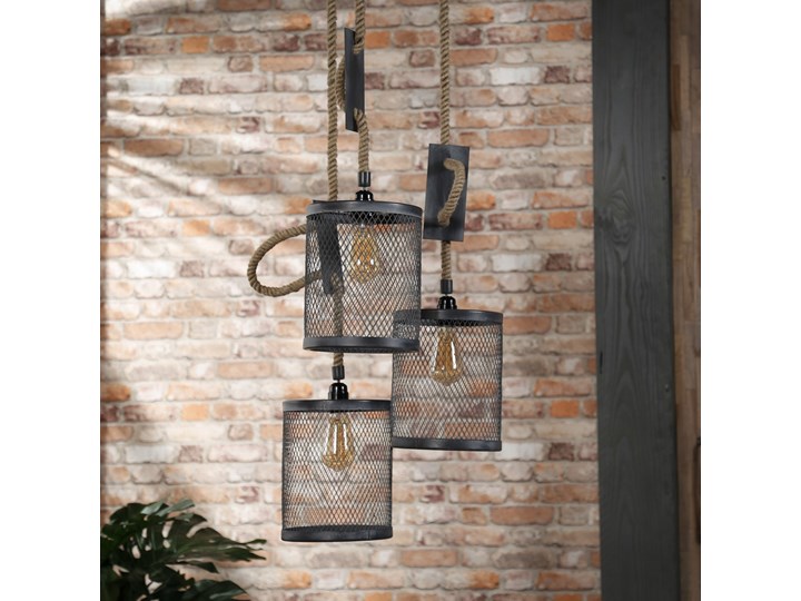 Lampa wisząca Ropes 30x170 cm Kolor Czarny