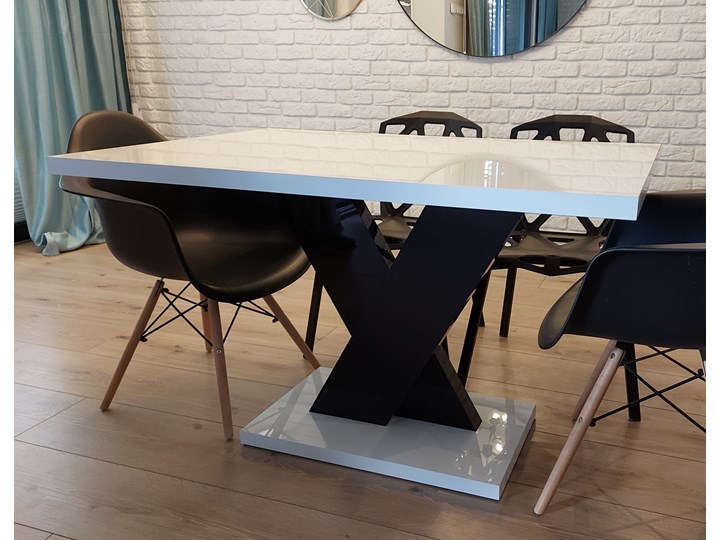 Nierozkładany stół do jadalni w wysokim połysku Oskar Płyta MDF Wysokość 75 cm Długość 120 cm Długość 70 cm Wysokość 70 cm Szerokość 120 cm Styl Nowoczesny Szerokość 80 cm Szerokość 70 cm Wysokość 120 cm Pomieszczenie Stoły do jadalni