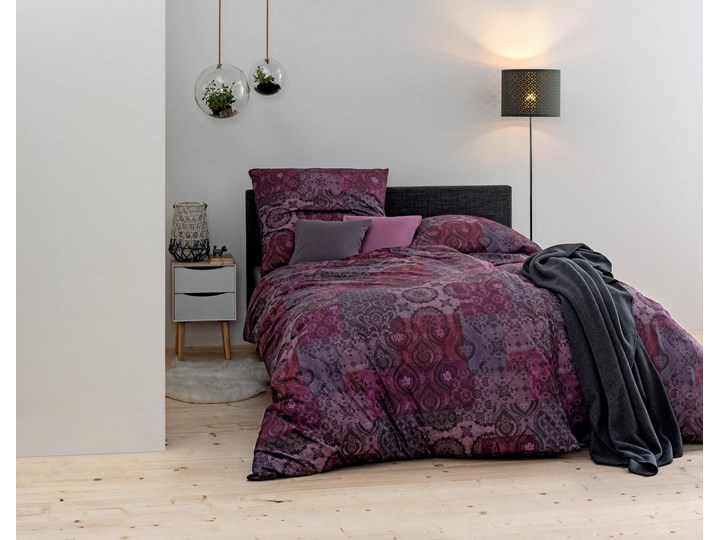 Komplet pościeli Jersey Estella Valentina Beere 135x200 cm Bawełna 200x220 cm Rozmiar poduszki 70x80 cm 70x80 cm 155x200 cm Kategoria Komplety pościeli