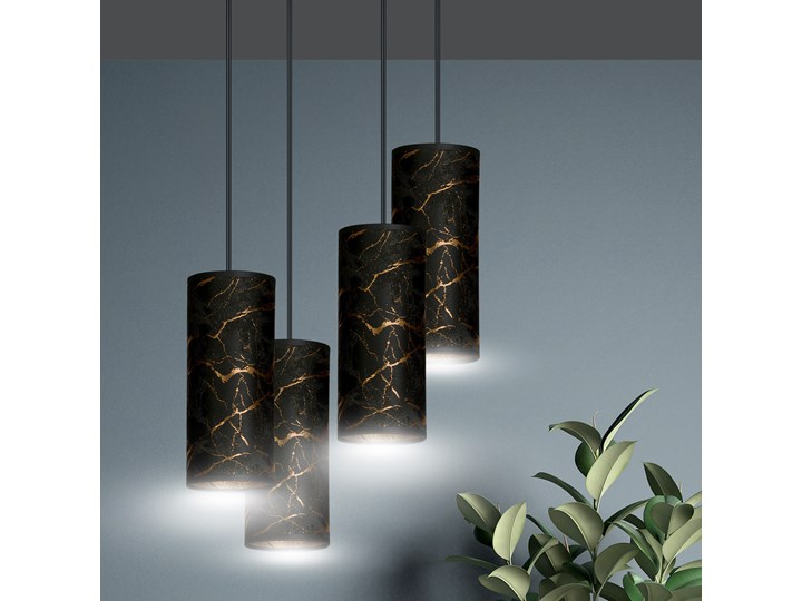 KARLI 4 BL PREMIUM MARBEL BLACK lampa wisząca abażury regulowana nowoczesna Lampa z abażurem Funkcje Brak dodatkowych funkcji Metal Styl Klasyczny