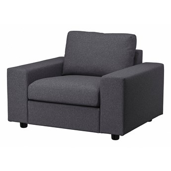 IKEA VIMLE Fotel, z szerokimi podłokietnikami/Gunnared średnioszary, Szerokość: 115 cm