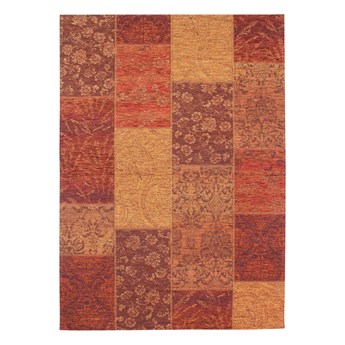 SELSEY Dywan syntetyczny Patchwork Chenille terracotta