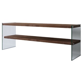 SELSEY Szafka RTV Calamintha szklana orzech 120 cm
