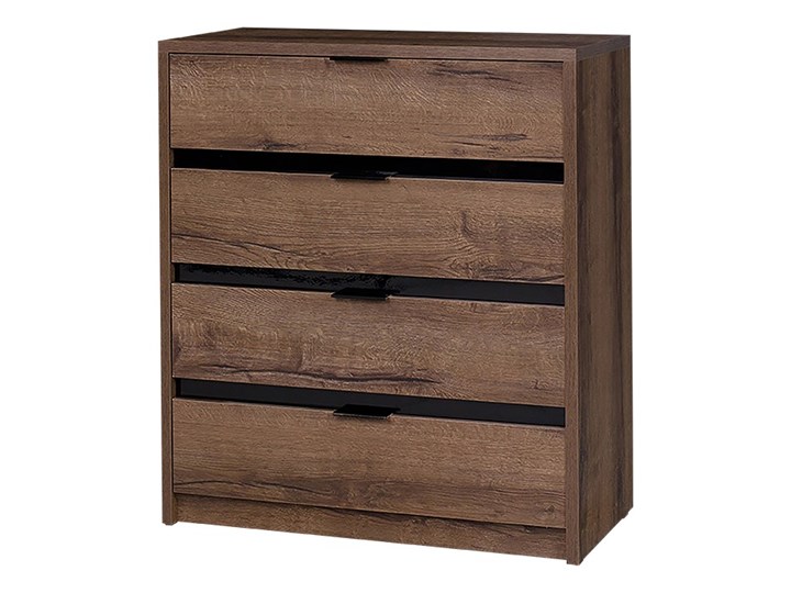 SELSEY Komoda Rikno z czterema szufladami Wysokość 90 cm Głębokość 40 cm Z szufladami Drewno Szerokość 80 cm Szerokość 92 cm Głębokość 43 cm Pomieszczenie Sypialnia