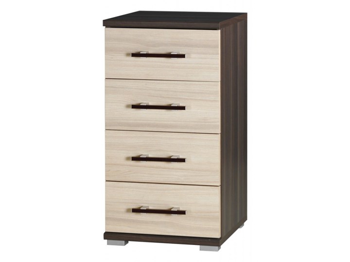 SELSEY Komoda Martan z czterema szufladami Szerokość 40 cm Wysokość 76 cm Głębokość 38 cm Drewno Z szufladami Szerokość 115 cm Pomieszczenie Salon