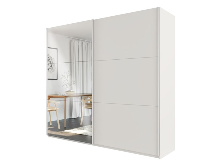 SELSEY Szafa dwudrzwiowa Durka z lustrem 225x215x65 cm