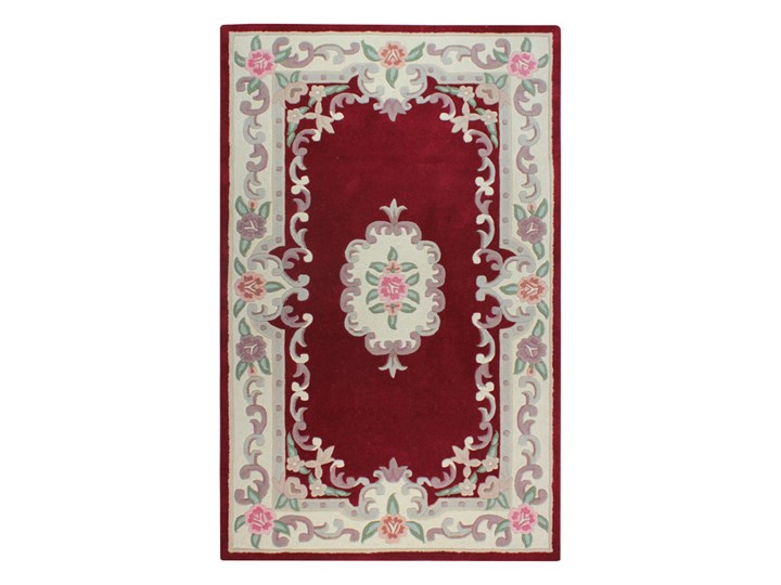 SELSEY Dywan wełniany Aubusson czerwony Wełna Dywany Prostokątny Kategoria Dywany Pomieszczenie Salon