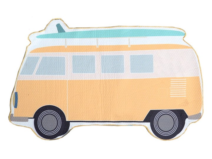 Dziecięcy dywanik łazienkowy w kształcie autobusu Little Nice Things Explorer, 70x50 cm 50x70 cm Poliester Kategoria Dywaniki łazienkowe