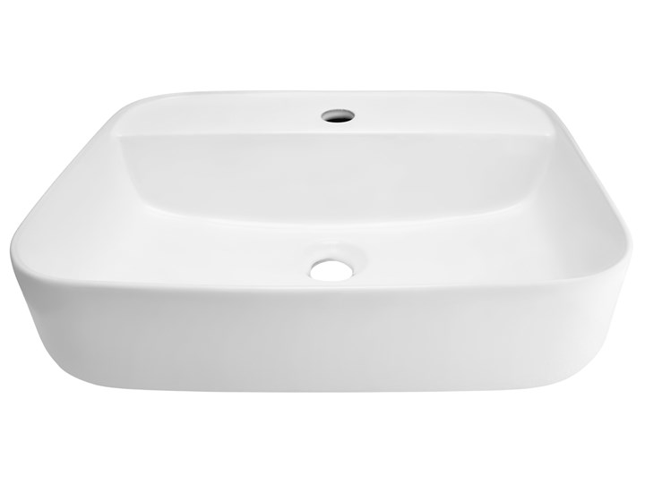 Wolnostojąca umywalka nablatowa Corsan 649896 prostokątna biała 55 x 40 x 14 cm z otworem na baterię Nablatowe Kolor Biały Prostokątne Wolnostojące Ceramika Kategoria Umywalki