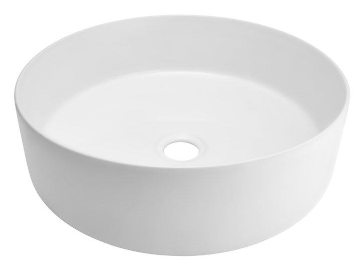 Wolnostojąca umywalka nablatowa Corsan 649940 okrągła biała 40,5 x 40,5 x 13 cm Wolnostojące Ceramika Okrągłe Nablatowe Kolor Biały